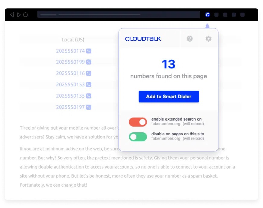 CloudTalk Power Dialer